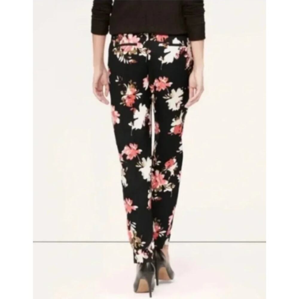 LOFT Drapey Floral Marisa Fit Pants Size 6 - Picture 2 of 10